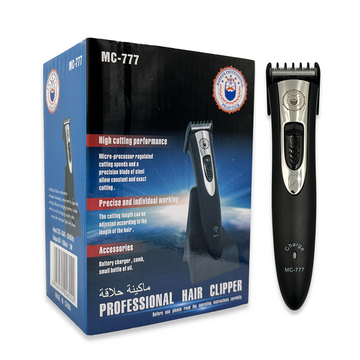 Pilot MC-777 Professional Hair Clipper – Cordless Rechargeable Trimmer with Adjustable Length & Precision Steel Blade for Men’s Grooming